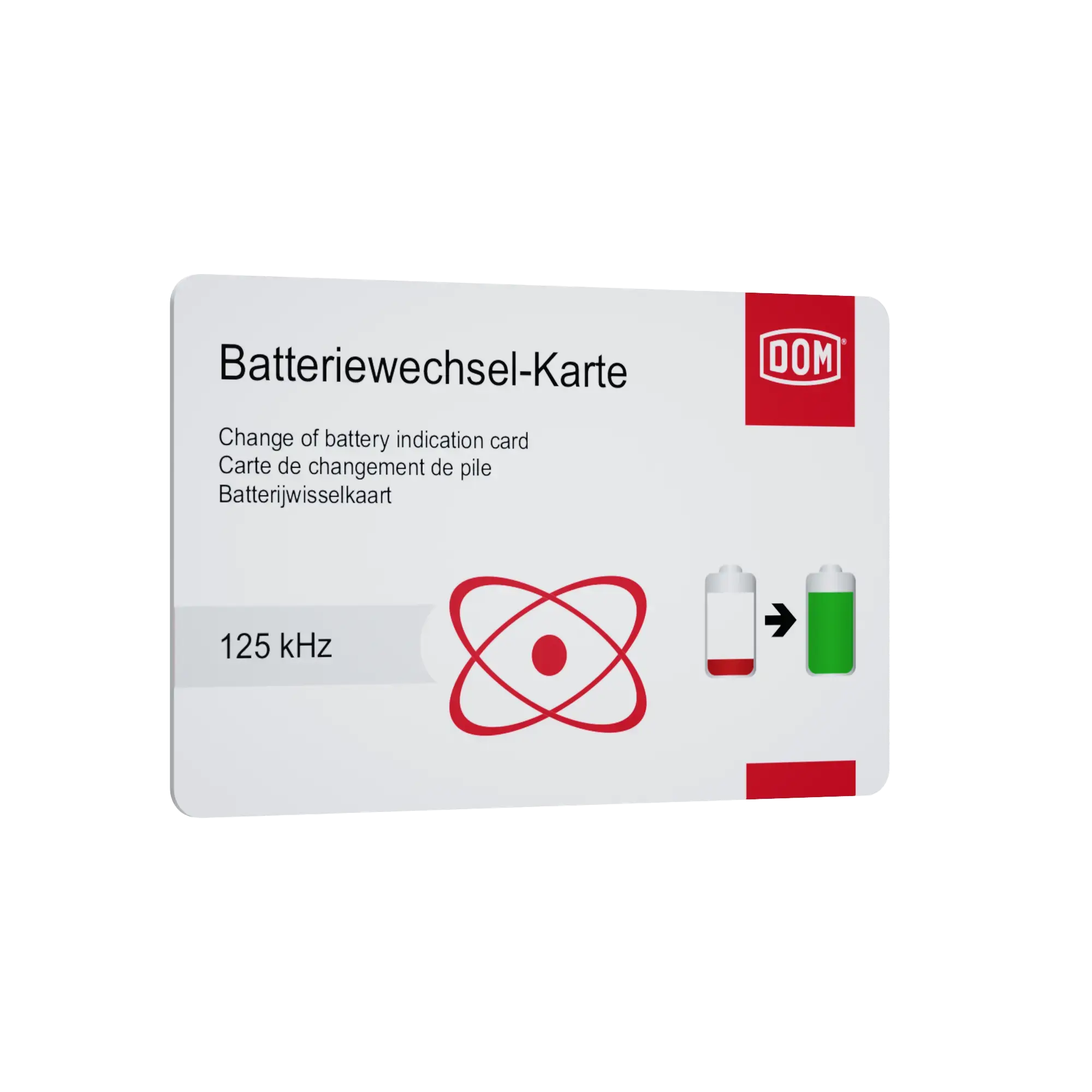 Batteriewechselkarte