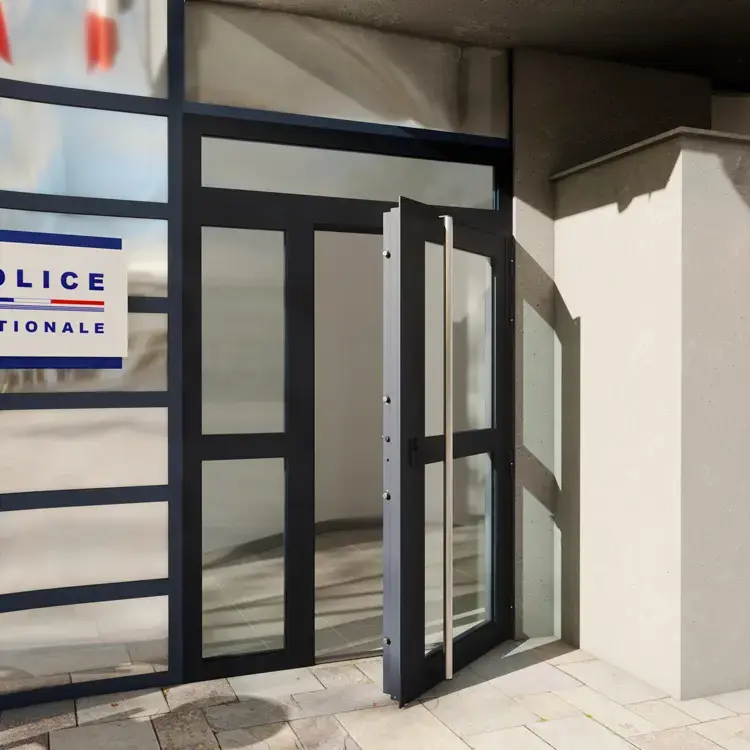 La porte vitrée pare-balles «haute sécurité»
